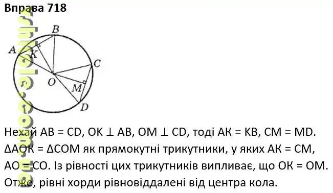 Вправа 718 гдз 7 клас геометрія Бевз Г.П. Бевз В.Г. Васильева Д.В. Владімірова Н.Г. 2024