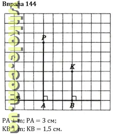 Вправа 144 геомерія Істер гдз 7 клас